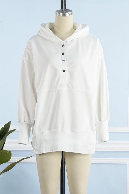 Casual Solid Pocket Buckle Hooded Collar Hoodies(14 Colors))