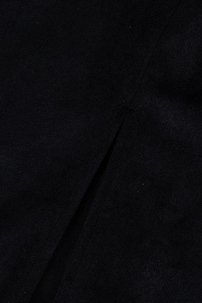Elegant Zipper Contrast Turndown Collar One Step Skirt Dresses