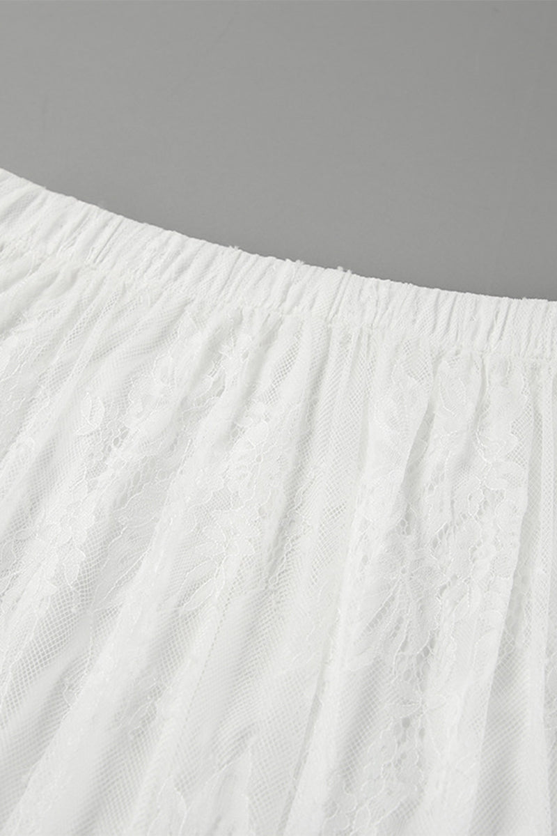 Sexy Lace See-Through Loose High Waist Bottoms
