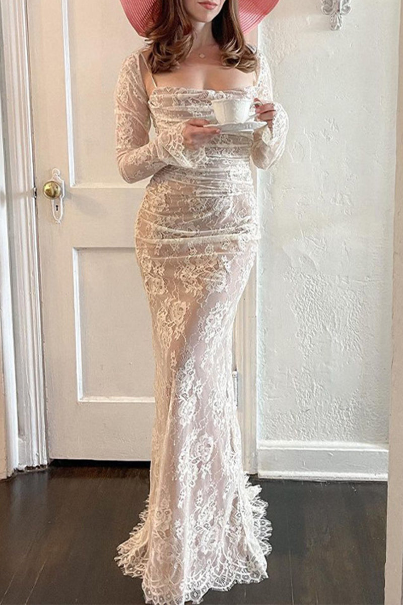 Sexy Lace Strap Design Sleeveless Two Pieces