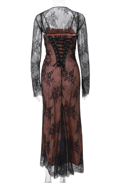 Sexy Lace Strap Design Sleeveless Two Pieces