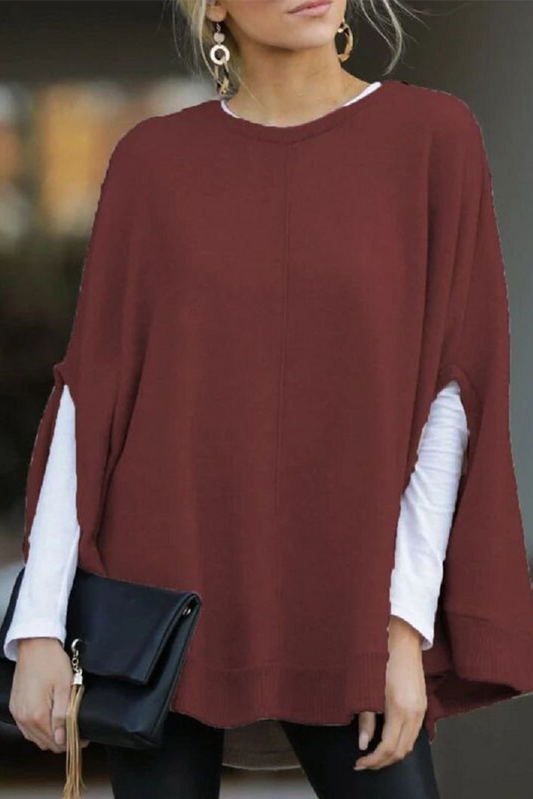 Casual Solid Pullovers O Neck Cardigans(4 Colors)