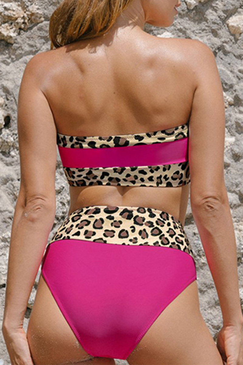 Sexy Leopard Split Joint Swimwears