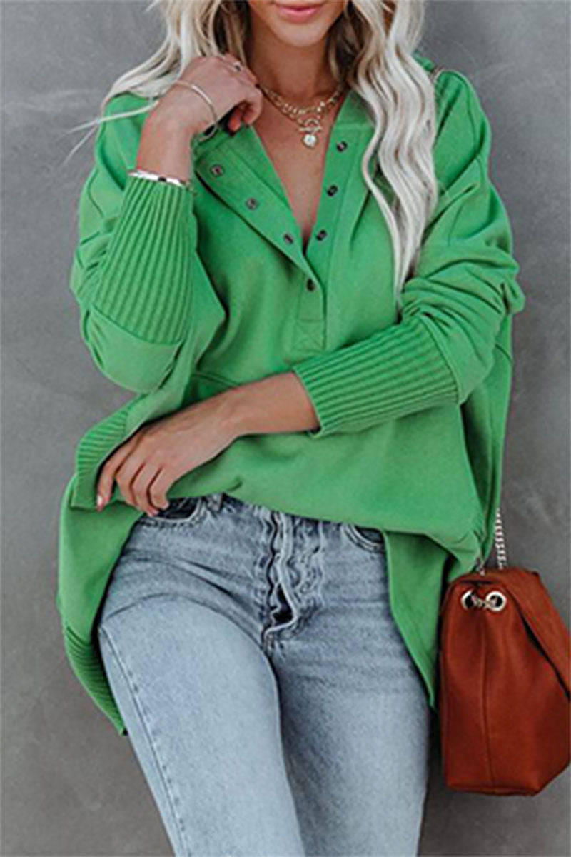 Casual Solid Pocket Buckle Hooded Collar Hoodies(14 Colors))