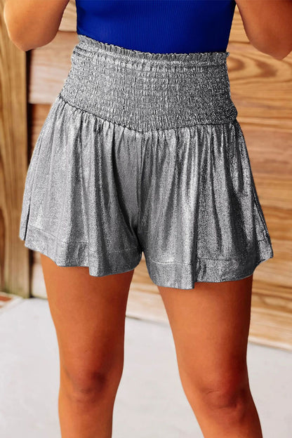 Casual Sportswear Solid Sequined Loose Mid Waist Solid Color Bottoms