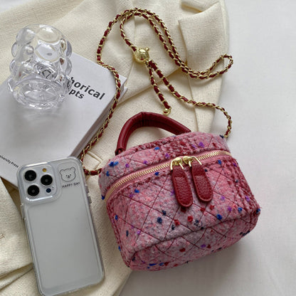Casual Patchwork Zipper Bags