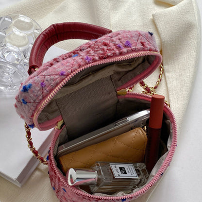 Casual Patchwork Zipper Bags