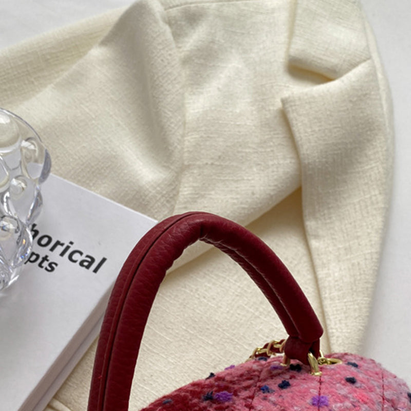 Casual Patchwork Zipper Bags