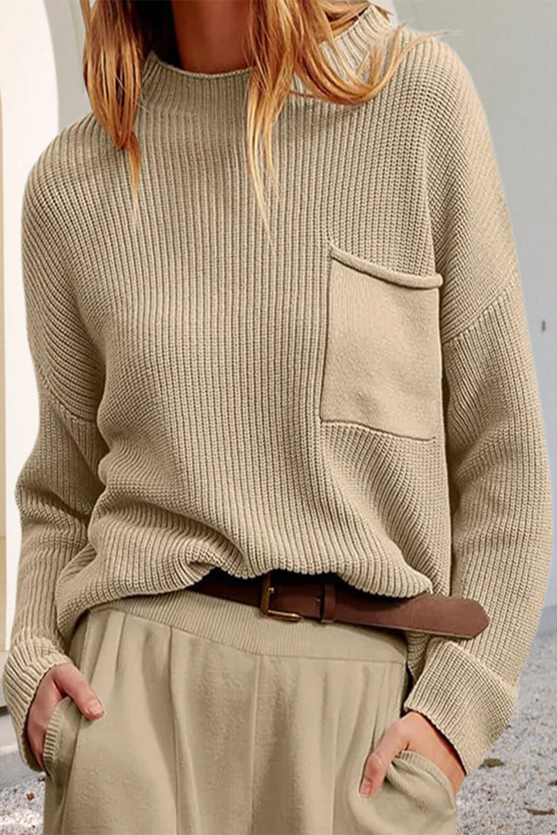 Casual Solid O Neck Tops