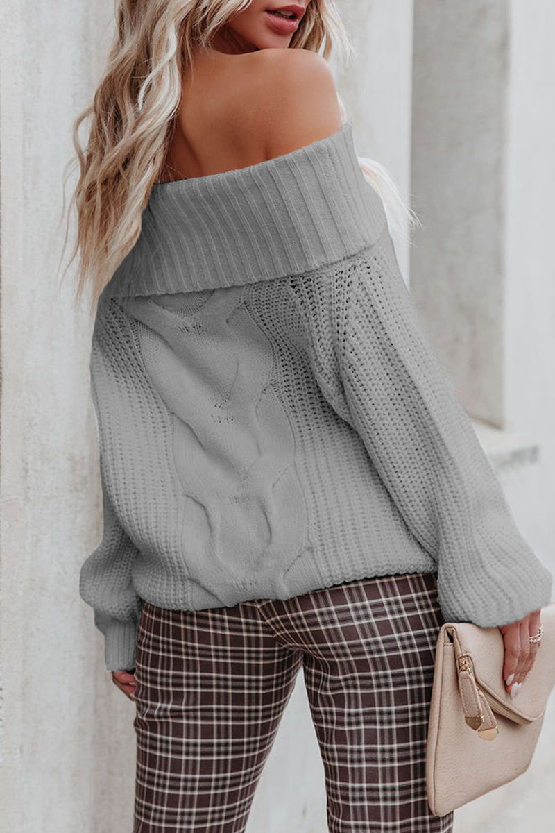 Casual Solid Off the Shoulder Tops