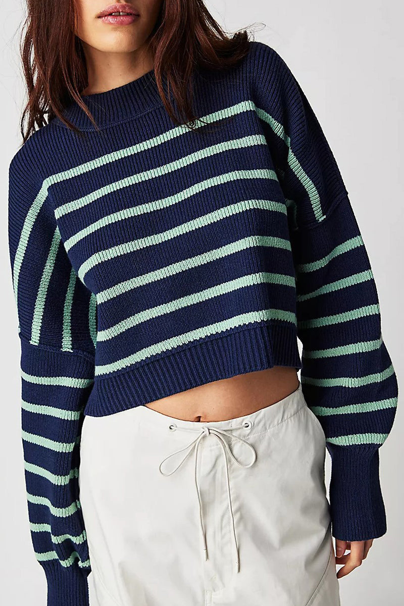 Casual Solid Patchwork O Neck Sweaters(15 Colors)